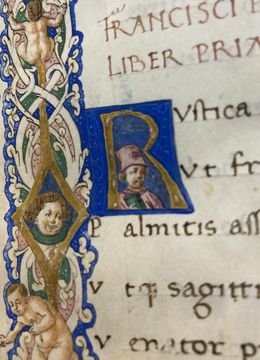 Illuminated portrait of Patrizi